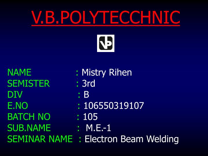 v b polytecchnic