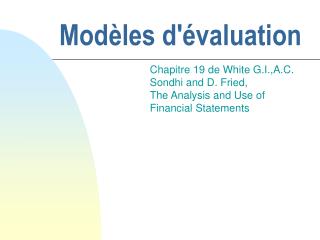 mod les d valuation