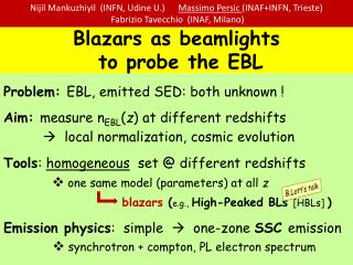Blazars as beamlights to probe the EBL