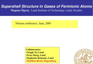 Supershell Structure in Gases of Fermionic Atoms