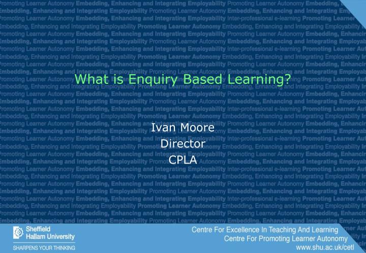 what is enquiry based learning