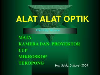 alat alat optik