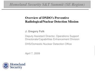 Homeland Security S&amp;T Summit (SE Region)