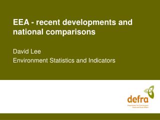 EEA - recent developments and national comparisons
