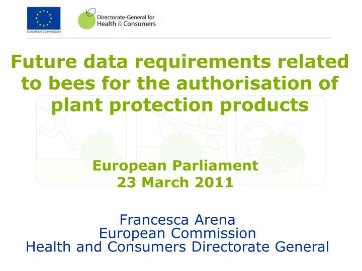 francesca arena european commission health and consumers directorate general