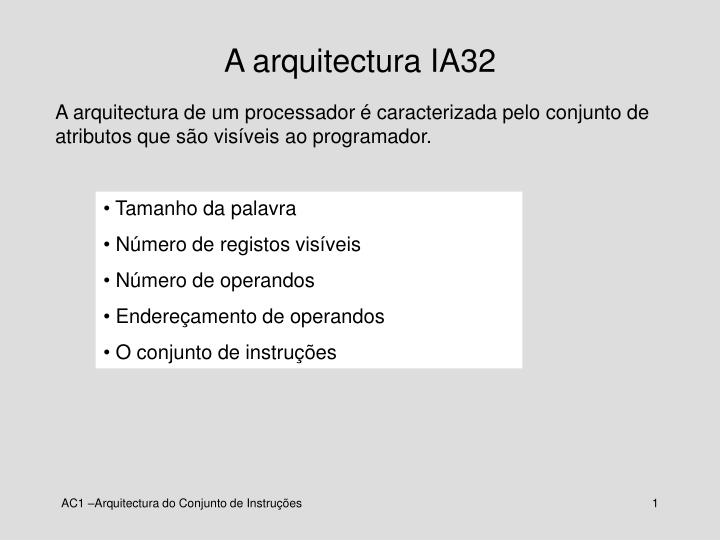 a arquitectura ia32