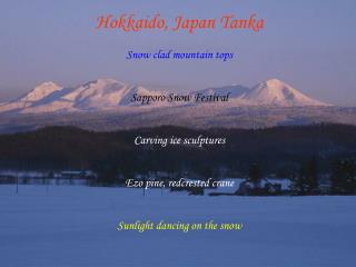 Hokkaido, Japan Tanka