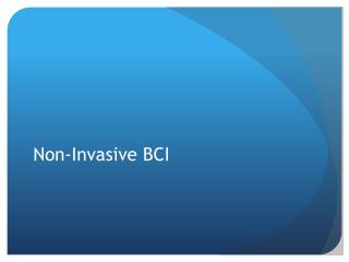 Non-Invasive BCI
