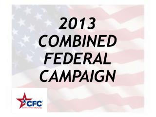 2013 COMBINED FEDERAL CAMPAIGN