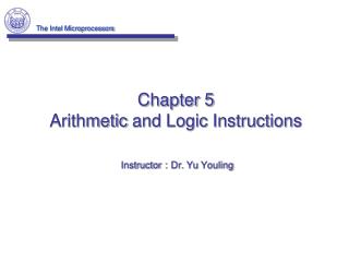 Chapter 5 Arithmetic and Logic Instructions