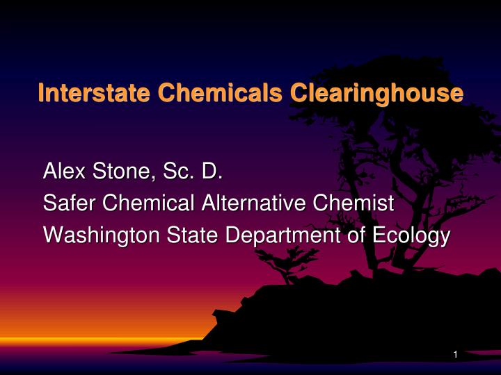 interstate chemicals clearinghouse