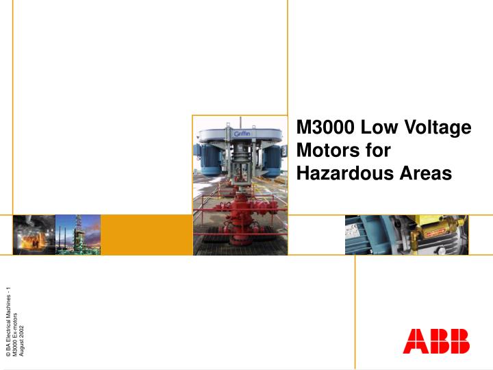 m3000 low voltage motors for hazardous areas