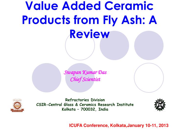 value added ceramic products from fly ash a review