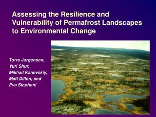 Assessing the Resilience and Vulnerability of Permafrost Landscapes to Environmental Change