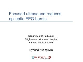 Focused ultrasound reduces epileptic EEG bursts