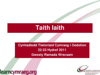 taith iaith