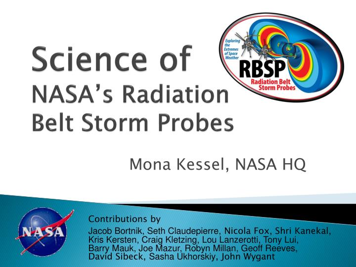science of nasa s radiation belt storm probes