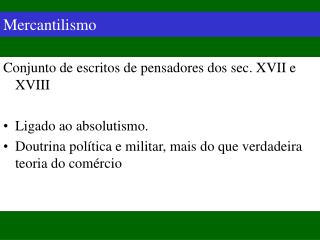 mercantilismo