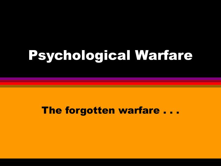 psychological warfare