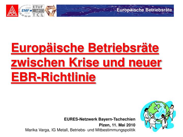 europ ische betriebsr te zwischen krise und neuer ebr richtlinie