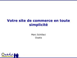 votre site de commerce en toute simplicit