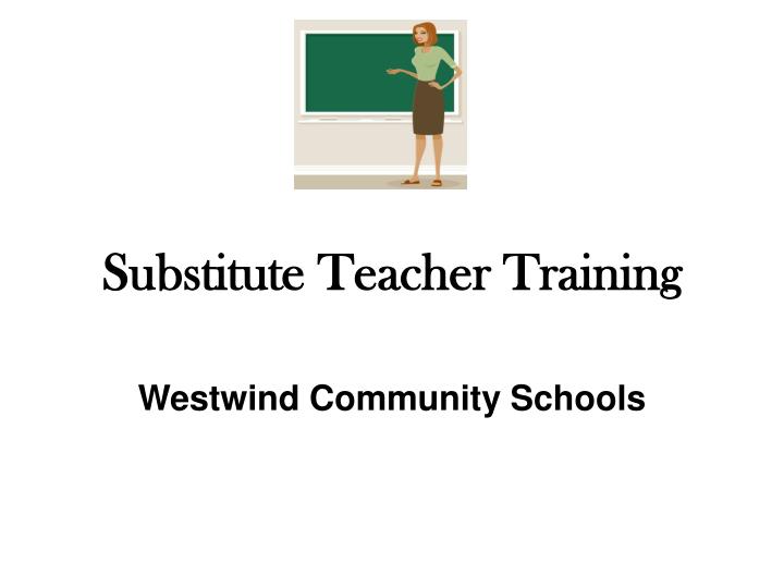 substitute teacher training