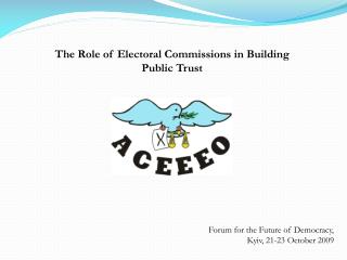 The Role of Electoral Commissions in Building Public Trust