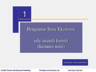 pengantar ilmu ekonomi edy suandi hamid lectures note