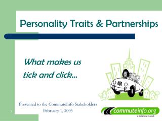 Personality Traits &amp; Partnerships