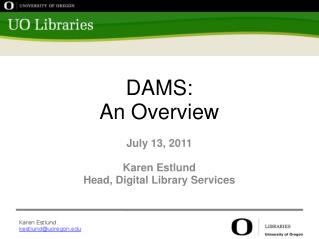 DAMS: An Overview