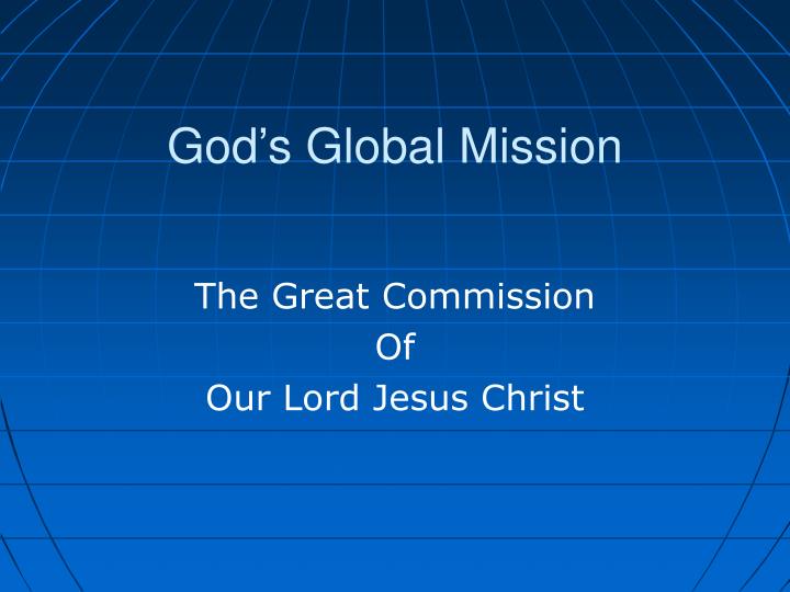 god s global mission