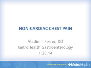Non-cardiac Chest Pain