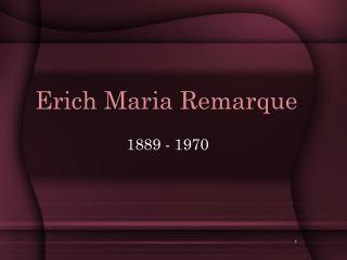 erich maria remarque