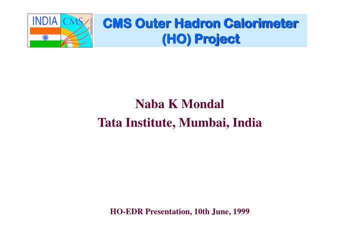 cms outer hadron calorimeter ho project