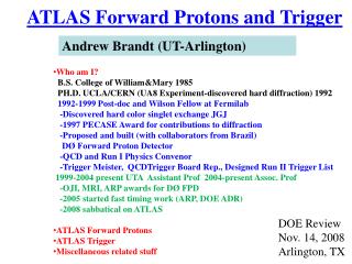 ATLAS Forward Protons and Trigger
