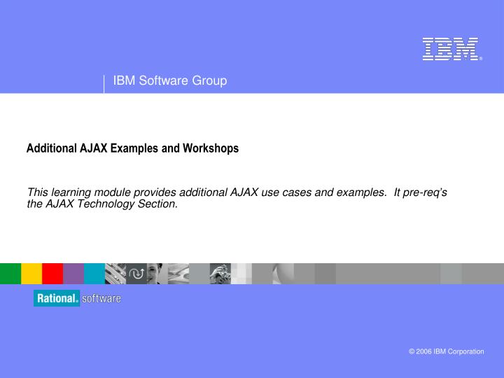 additional ajax examples and workshops
