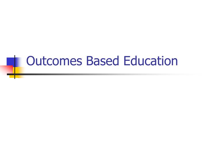 outcomes based education