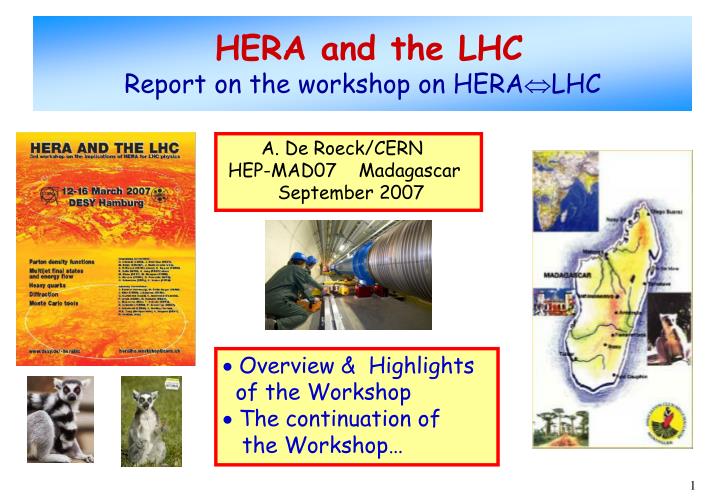 hera and the lhc report on the workshop on hera lhc