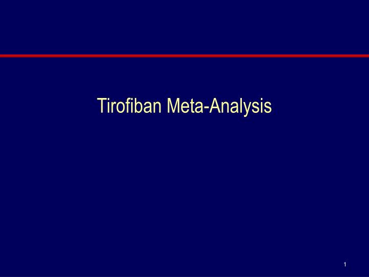 tirofiban meta analysis