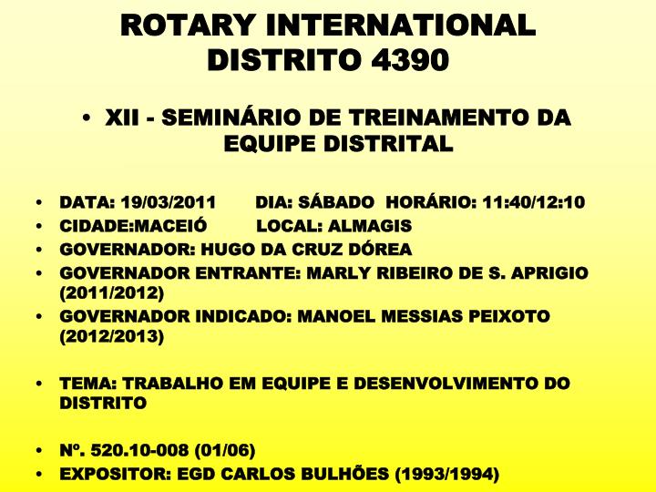 rotary international distrito 4390