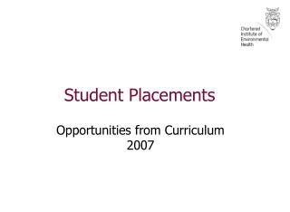 Student Placements