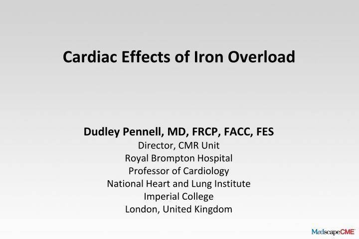 cardiac effects of iron overload