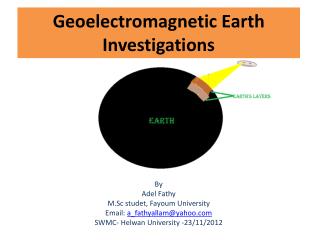 Geoelectromagnetic Earth Investigations