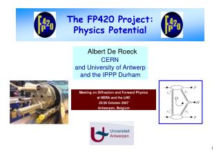 The FP420 Project: Physics Potential