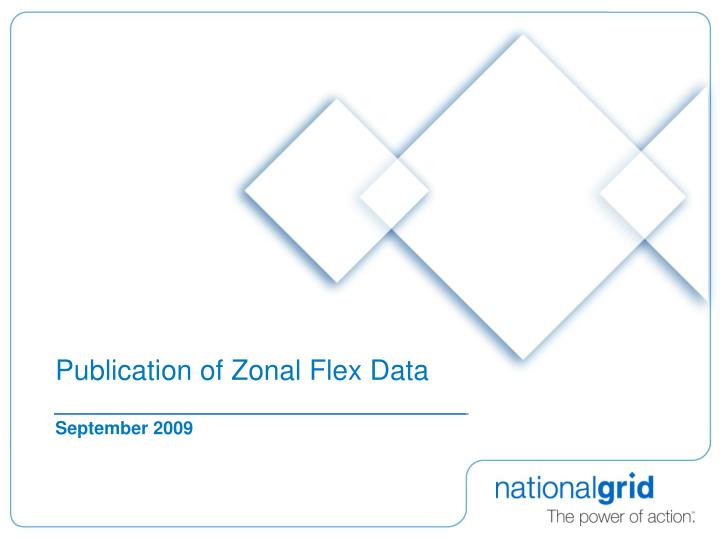 publication of zonal flex data