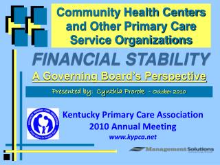 Community Health Centers and Other Primary Care Service Organizations
