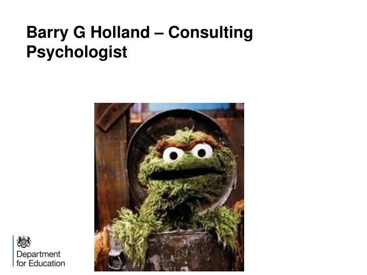 barry g holland consulting psychologist