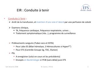 eir conduite tenir