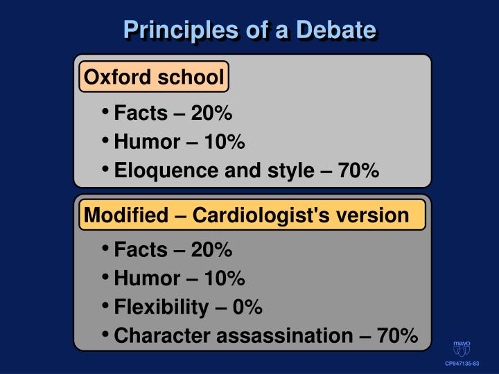 principles of a debate