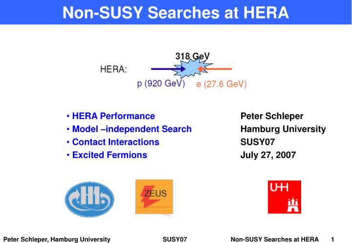 non susy searches at hera